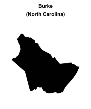 Burke County (Kuzey Carolina) boş ana hat haritası