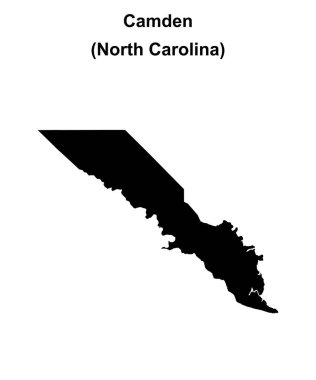 Camden County (Kuzey Carolina) boş ana hat haritası