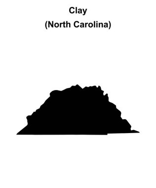 Clay County (Kuzey Carolina) boş ana hat haritası