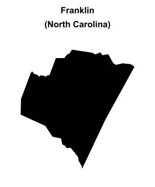 Franklin County (Kuzey Carolina) boş ana hat haritası