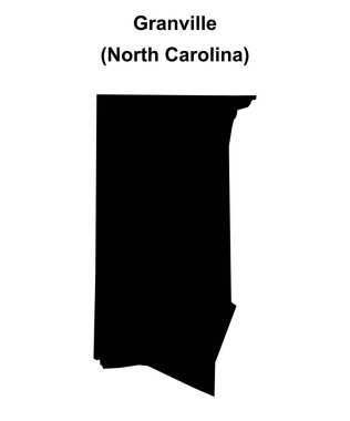 Granville County (Kuzey Carolina) boş ana hat haritası