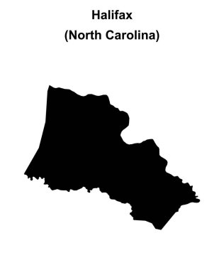 Halifax İlçesi (Kuzey Carolina) boş ana hat haritası