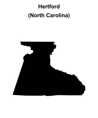 Hertford County (Kuzey Carolina) boş ana hat haritası