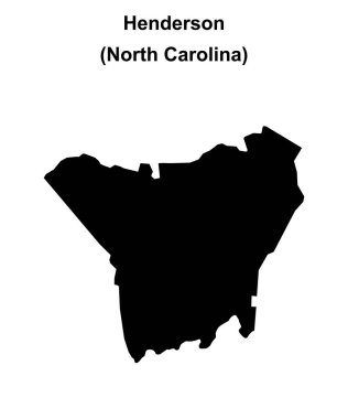 Henderson County (Kuzey Carolina) boş ana hat haritası