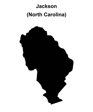 Jackson County (Kuzey Carolina) boş ana hat haritası