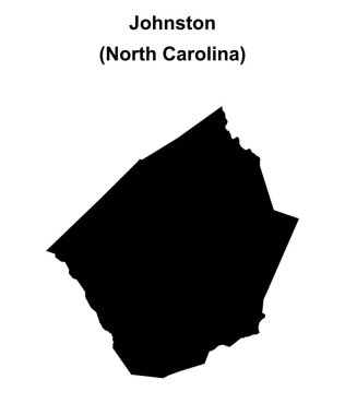 Johnston County (Kuzey Carolina) boş ana hat haritası