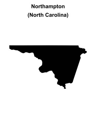 Northampton County (Kuzey Carolina) boş ana hat haritası
