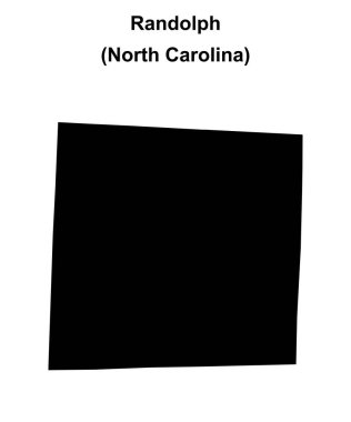 Randolph County (Kuzey Carolina) boş ana hat haritası