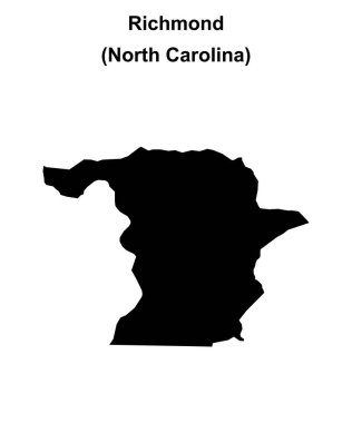 Richmond County (Kuzey Carolina) boş ana hat haritası