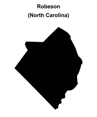 Robeson İlçesi (Kuzey Carolina) boş ana hat haritası