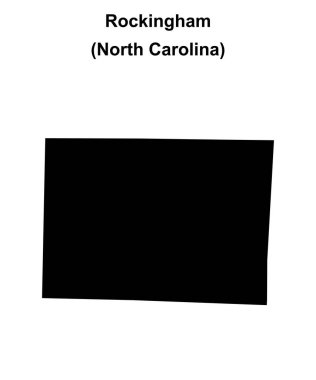 Rockingham County (Kuzey Carolina) boş ana hat haritası