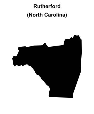 Rutherford County (Kuzey Carolina) boş ana hat haritası