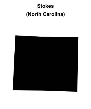 Stokes County (Kuzey Carolina) boş ana hat haritası