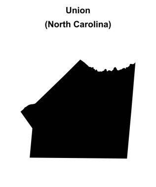Union County (Kuzey Carolina) boş ana hat haritası