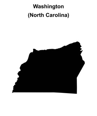 Washington County (Kuzey Carolina) boş ana hat haritası