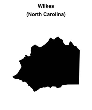Wilkes County (Kuzey Carolina) boş ana hat haritası