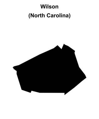Wilson County (Kuzey Carolina) boş ana hat haritası