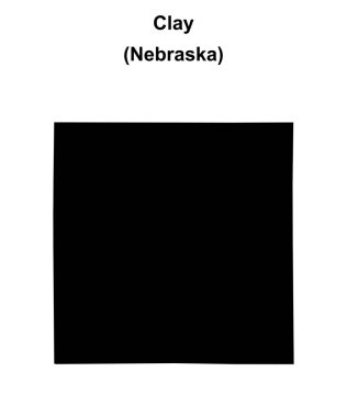 Clay County (Nebraska) boş ana hat haritası