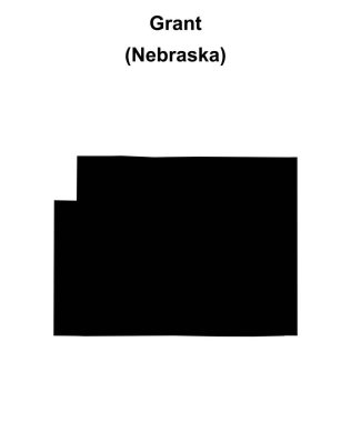 Grant County (Nebraska) boş ana hat haritası