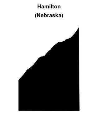 Hamilton County (Nebraska) boş ana hat haritası