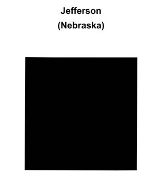 Jefferson County (Nebraska) boş ana hat haritası