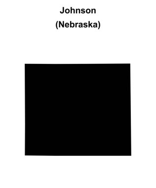 Johnson County (Nebraska) boş ana hat haritası