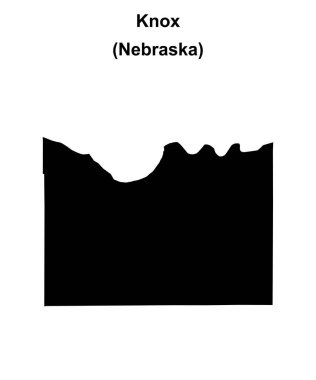 Knox County (Nebraska) boş ana hat haritası