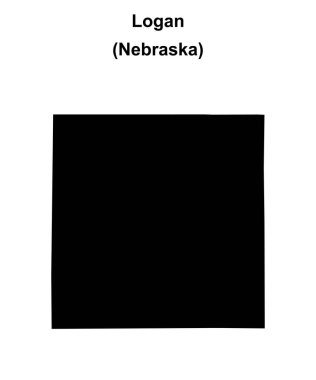 Logan County (Nebraska) boş ana hat haritası