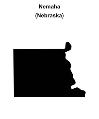 Nemaha İlçesi (Nebraska) boş ana hat haritası