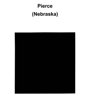 Pierce County (Nebraska) boş ana hat haritası
