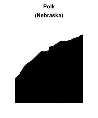 Polk County (Nebraska) boş ana hat haritası