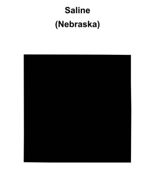 Saline County (Nebraska) boş ana hat haritası