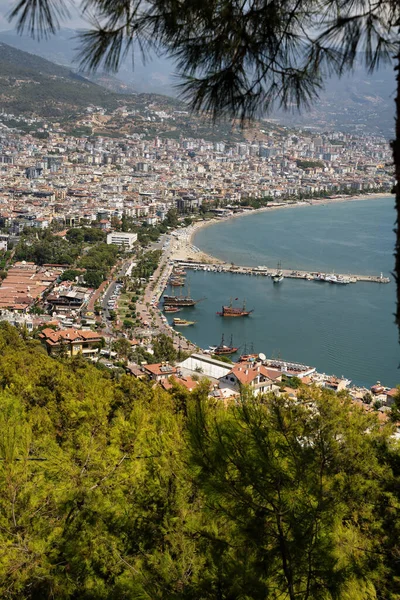 Het Uitzicht Vanaf Alanya Castle Turkije — Stockfoto