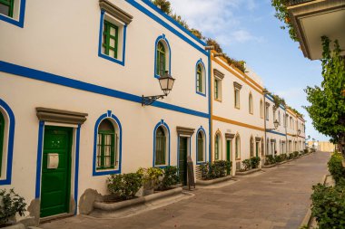 Geleneksel Renkli Binalar - Puerto de Mogan, Gran Kanarya, Kanarya Adaları, İspanya