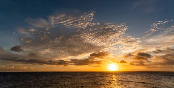 Fantastisk Solnedgång Över Havet Vacker Natur — Stockfoto
