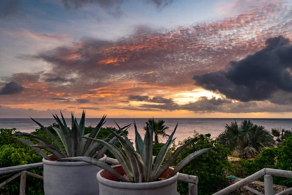 对加勒比海库拉索岛的看法 — 图库照片
