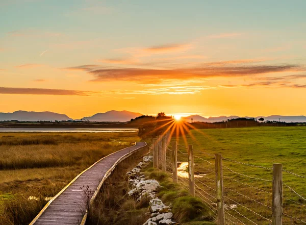 Nascer Sol Ilha Anglesey — Fotografia de Stock