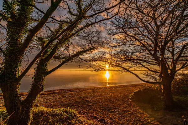 Lever Soleil Sur Île Anglesey — Photo