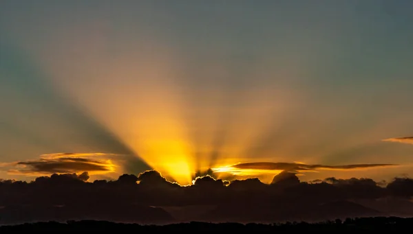 Восход Солнца Над Горами Сноудония Англси — стоковое фото