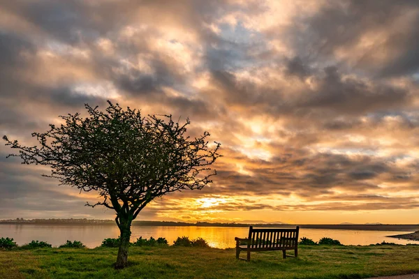 Wschód Słońca Nad Snowdonią Anglesey — Zdjęcie stockowe