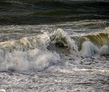 Rough weather off the Isle of Anglesey North Wales