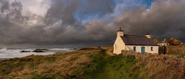 stock image Rough weather off the Isle of Anglesey North Wales