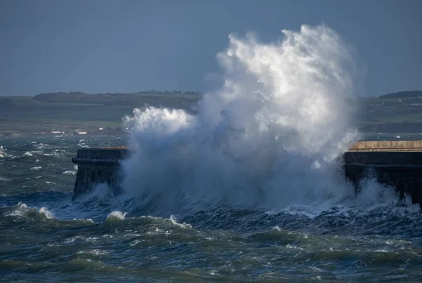 stock image Rough weather on the Isle of Anglesey, North Wales