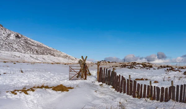 Winter Snowdonia Nach Schneefall — Stockfoto