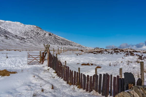 Invierno Snowdonia Después Una Caída Nieve —  Fotos de Stock