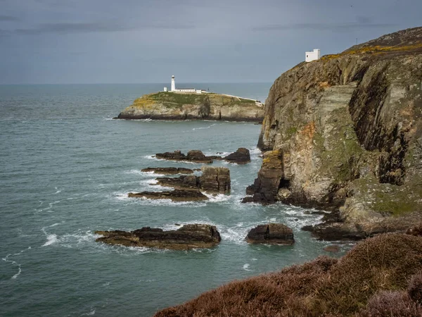 サウススタック灯台アングルシー島 North Wales — ストック写真