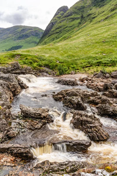 Vistas Redor Glencoe Nas Terras Altas Escócia — Fotografia de Stock