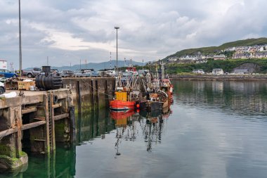 Liman kenti Mallaig 'in etrafındaki görüntüler