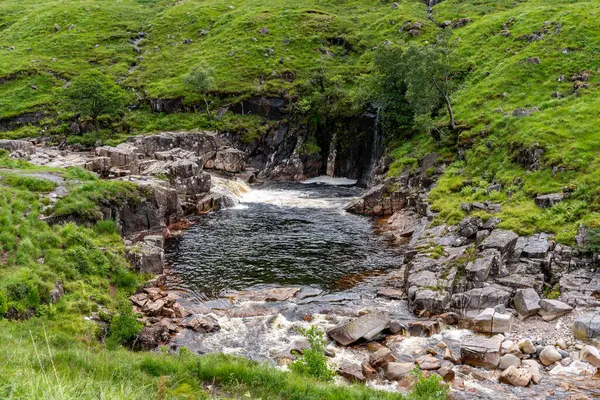 スコットランド高地のグレンコー周辺の景色 ストック画像