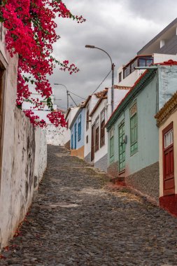 SantoAnto çevresindeki manzaralar bir Cape Verde Adası